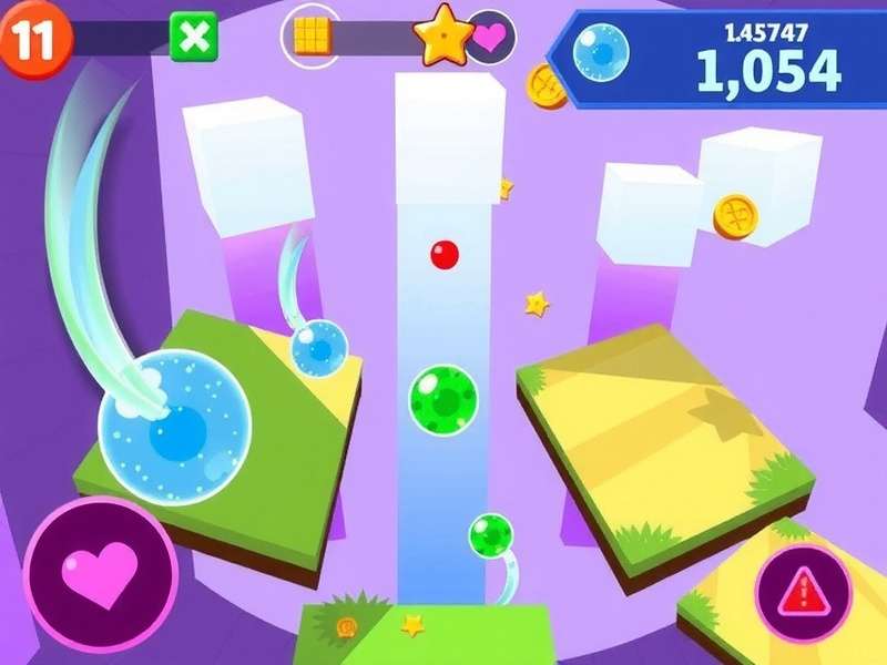Vibrant Dash endless runner gameplay Vibrant Dash gameplay screenshot